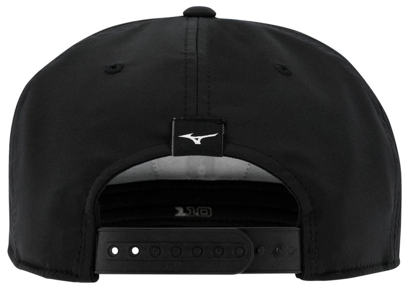 Mizuno Crossed Clubs Snapback golfpet, zwart