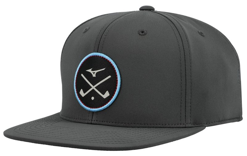 Mizuno Crossed Clubs Snapback golfpet, charcoal
