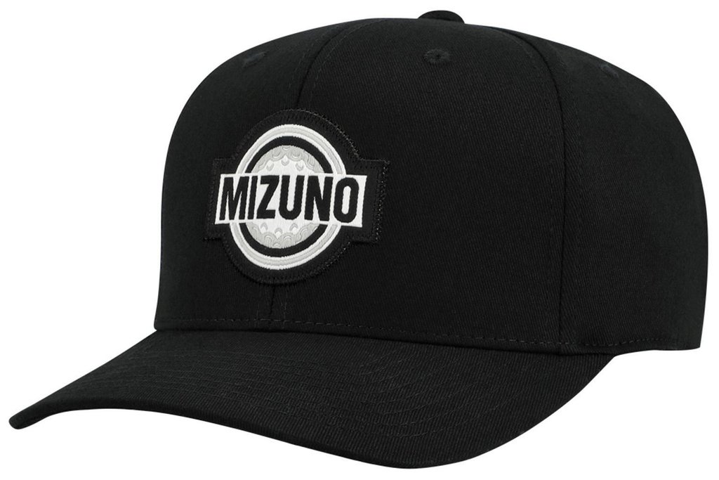 Mizuno Patch Snapback heren golfpet, zwart