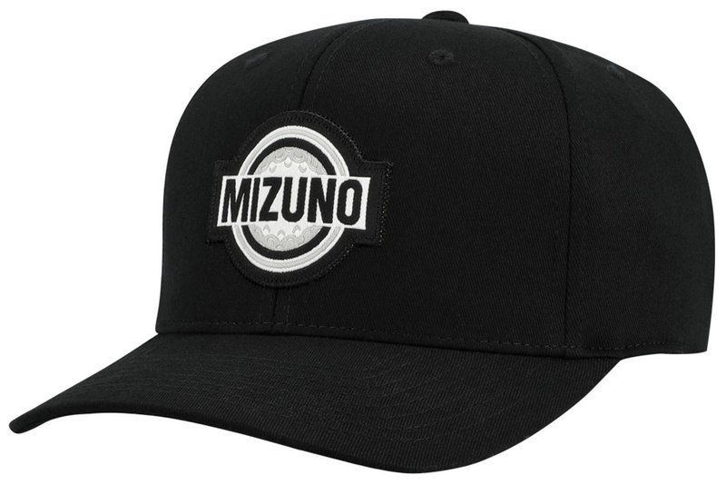 Mizuno Patch Snapback heren golfpet, zwart