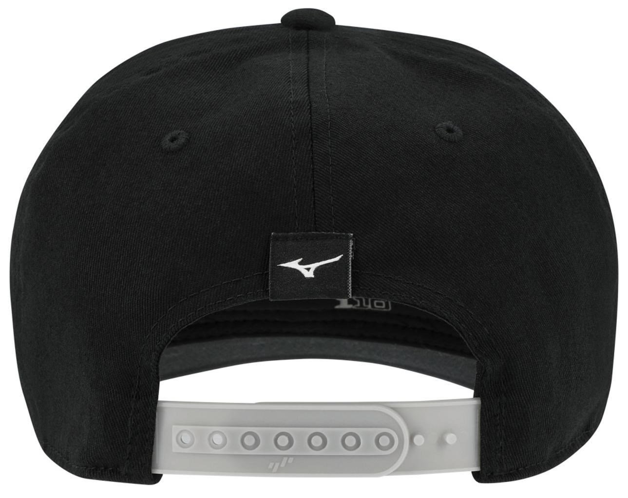 Mizuno Patch Snapback heren golfpet, zwart