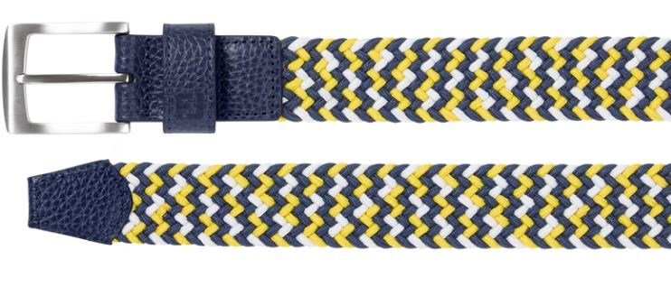 FootJoy Braided unisex riem, navy/white/taxi