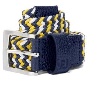 FootJoy Braided unisex riem, navy/white/taxi
