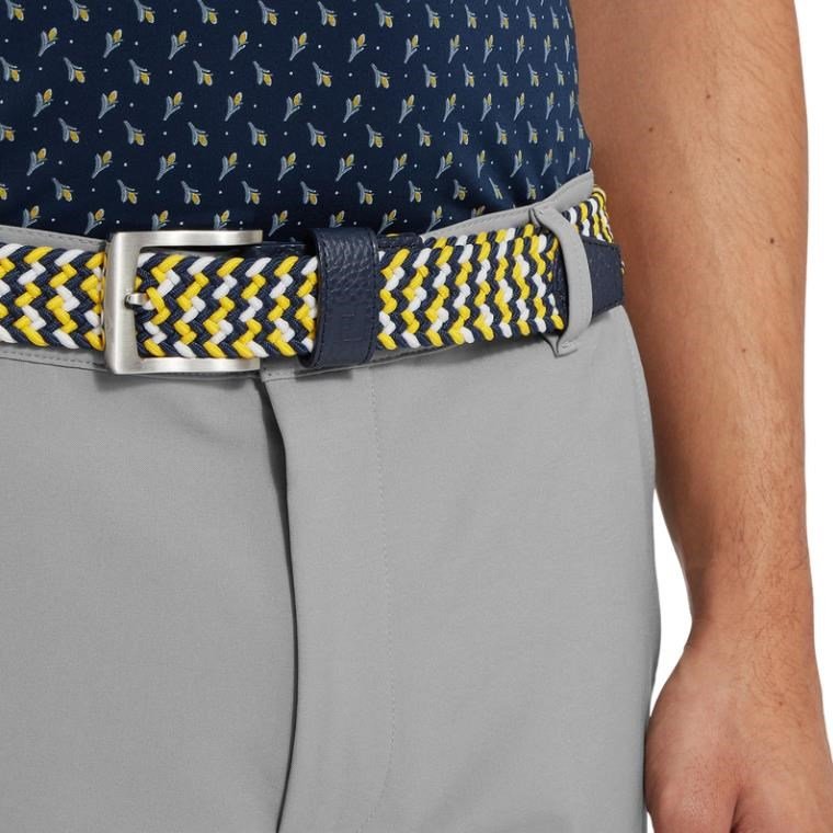 FootJoy Braided unisex riem, navy/white/taxi