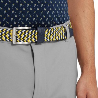 FootJoy Braided unisex riem, navy/white/taxi