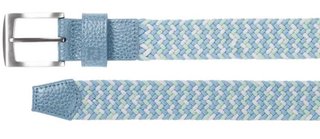 FootJoy Braided unisex riem, blauw/wit/pistache