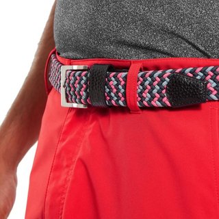 FootJoy Braided unisex riem, zwart/flint/hibiscus