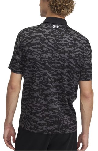 Under Armour Matchplay Printed heren polo, zwart
