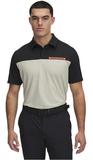 Under Armour T2G Color Block heren polo, zwart