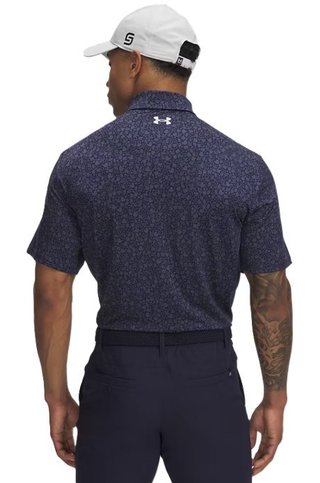 Under Armour Playoff 3.0 Printed heren polo, midnight navy/downpour grey2