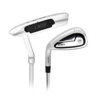 Masters GX1 Gts heren golf set, staal, MLH + stand bag, zwart/grijs/wit