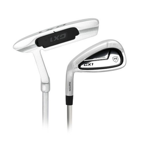 Masters GX1 Gts heren golf set, staal, MLH + stand bag, zwart/grijs/wit
