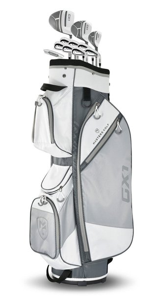 Masters GX1 dames golfset, grafiet + cart bag