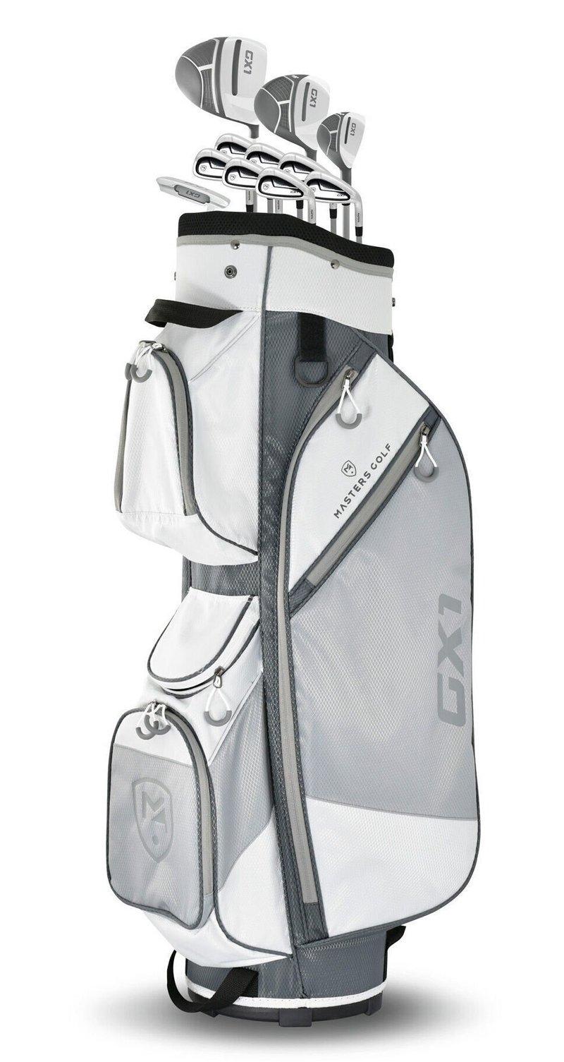 Masters GX1 dames golfset, grafiet + cart bag