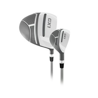 Masters GX1 ladies halve golfset, grafiet + cart bag