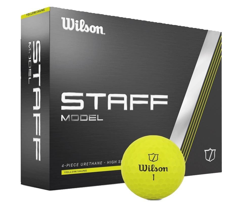 Wilson Staff Model 2025 golfballen, geel