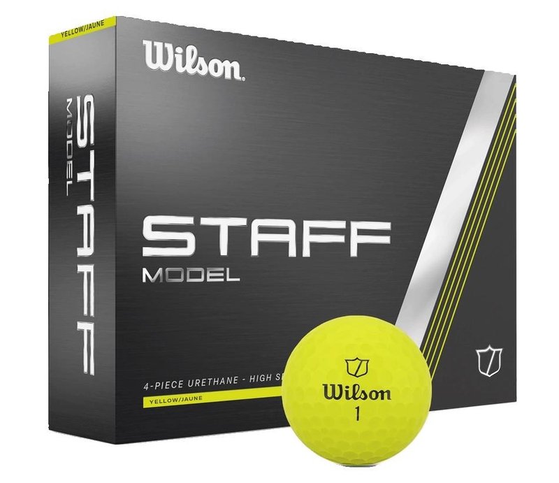 Wilson Staff Model 2025 golfballen, geel