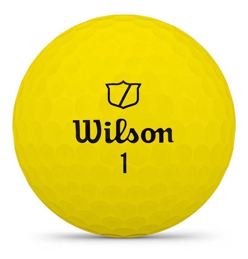 Wilson Triad golfballen 2025 (12 stuks), geel