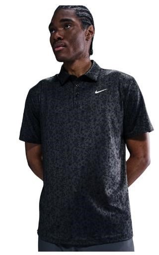 Nike Tour heren polo, antraciet/wit