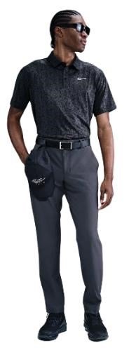 Nike Tour heren polo, antraciet/wit