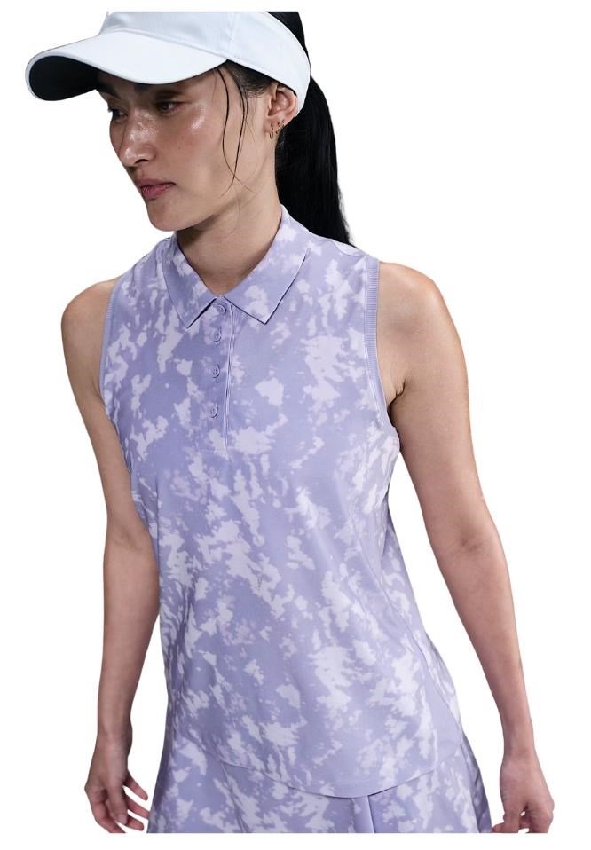 Nike Dri-Fit Victory dames polo, lilac ice/white