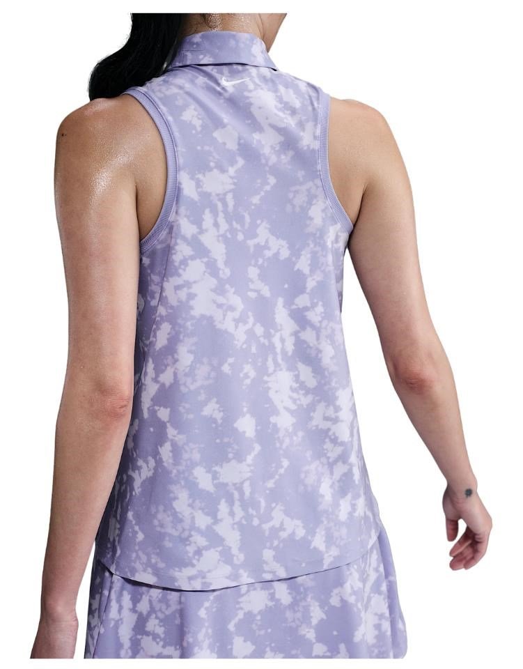 Nike Dri-Fit Victory dames polo, lilac ice/white