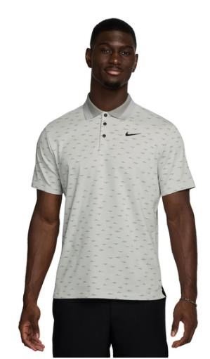 Nike Dri-Fit Tour Micro Print heren polo, photon dust