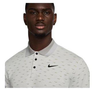 Nike Dri-Fit Tour Micro Print heren polo, photon dust