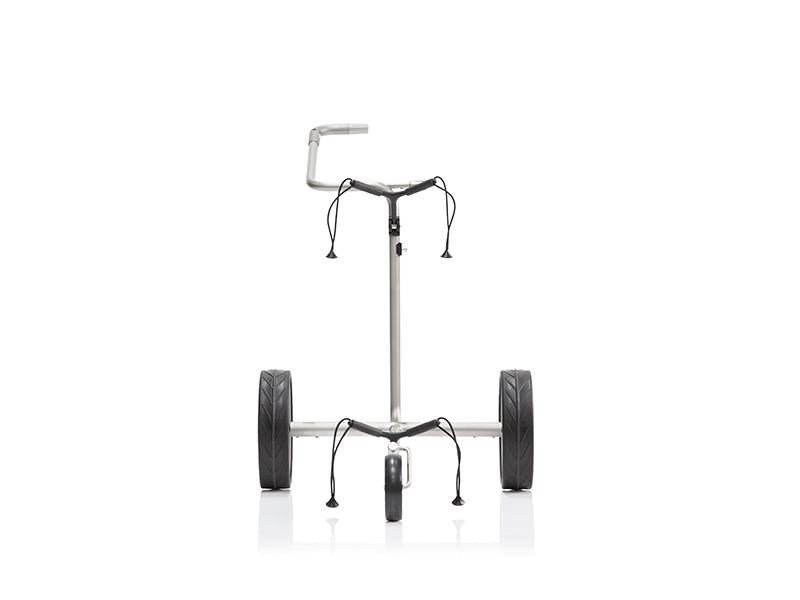 JuStar Carbon Light SET (incl. umbrella, scorecard holder, carry bag, el. parking brake) + REMOTE CONTROL elektrische trolley, titanium