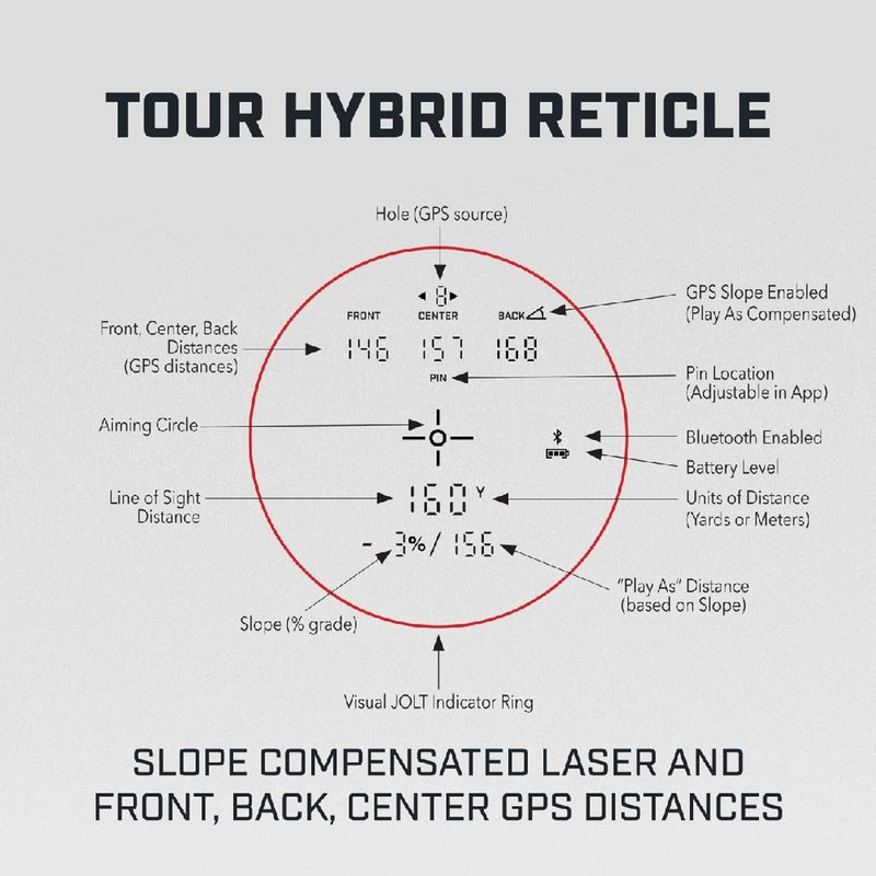 Bushnell Tour Hybrid laser afstandsmeter (Slope)