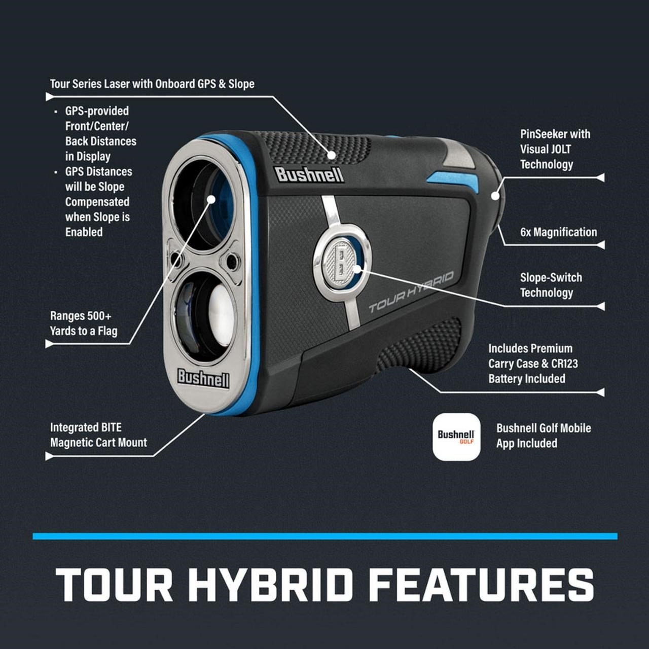 Bushnell Tour Hybrid laser afstandsmeter (Slope)