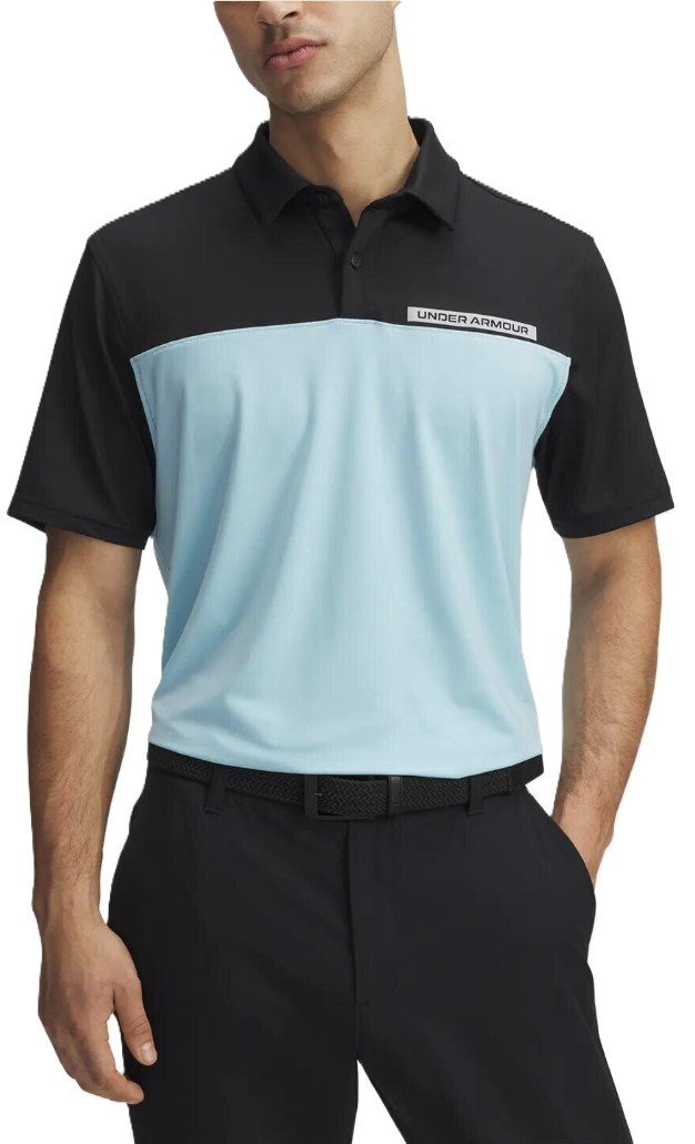 Under Armour T2G Color Block heren polo, zwart