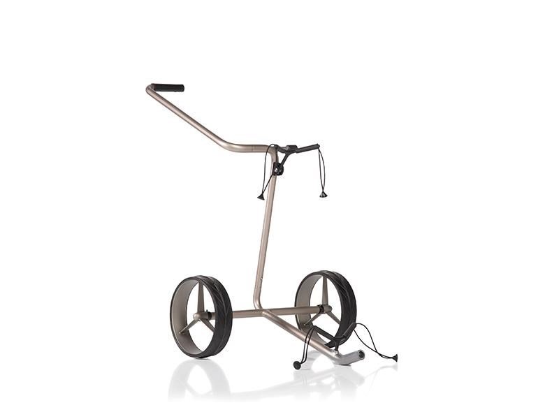 JuCad Edition S handmatige trolley met 2 wielen, aluminiumlegering + draagtas JTT, zilver