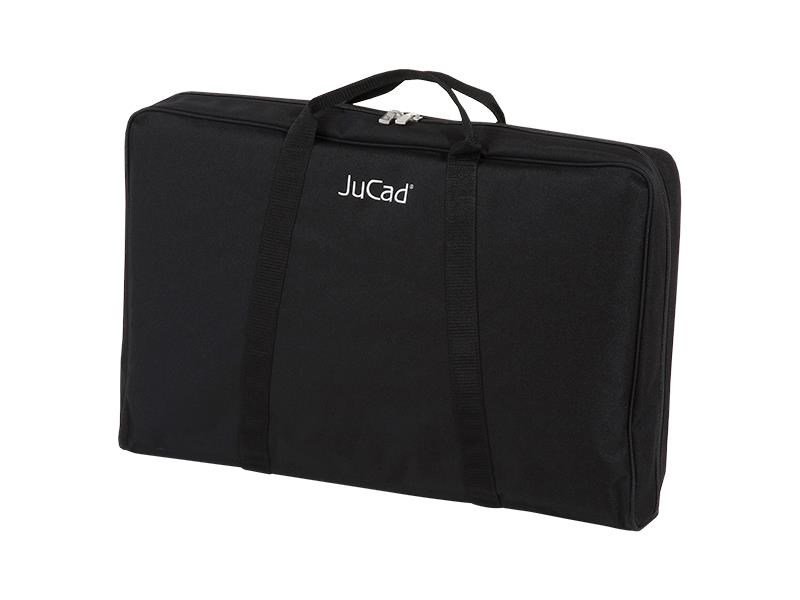 JuCad Edition S handmatige trolley met 2 wielen, aluminiumlegering + draagtas JTT, zilver
