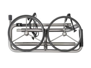 JuCad Edition S handmatige trolley met 2 wielen, aluminiumlegering + draagtas JTT, zilver