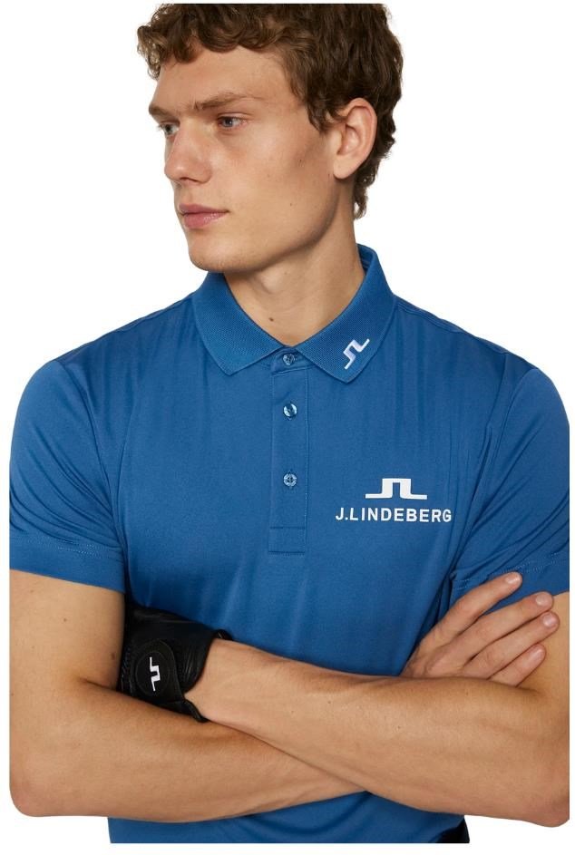 J.Lindeberg KV Tour Golf heren polo, donkerblauw