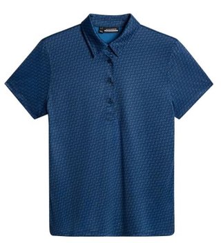 J.Lindeberg Caitlyn dames polo, shadow bridge navy