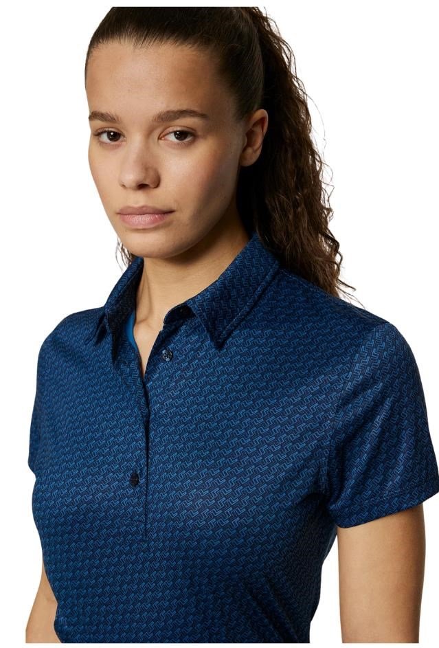 J.Lindeberg Caitlyn dames polo, shadow bridge navy