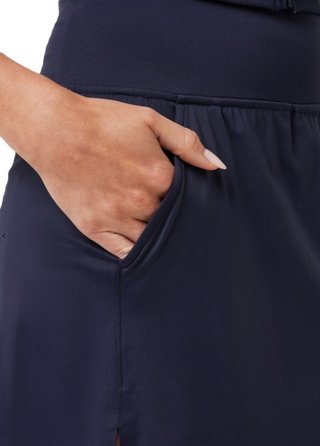 Travis Mathew Game Set Match Long damesrokbroek, navy blazer