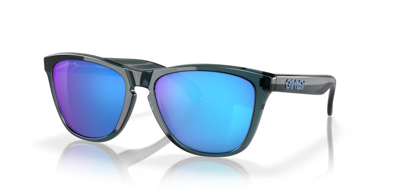 Oakley Frogskins zonnebril, Prizm Sapphire Polarized lenzen/Crystal Black frame