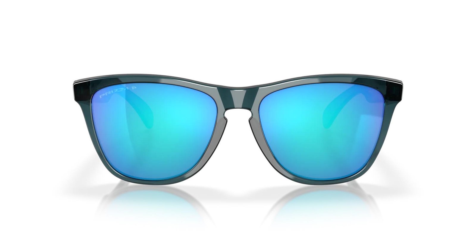 Oakley Frogskins zonnebril, Prizm Sapphire Polarized lenzen/Crystal Black frame