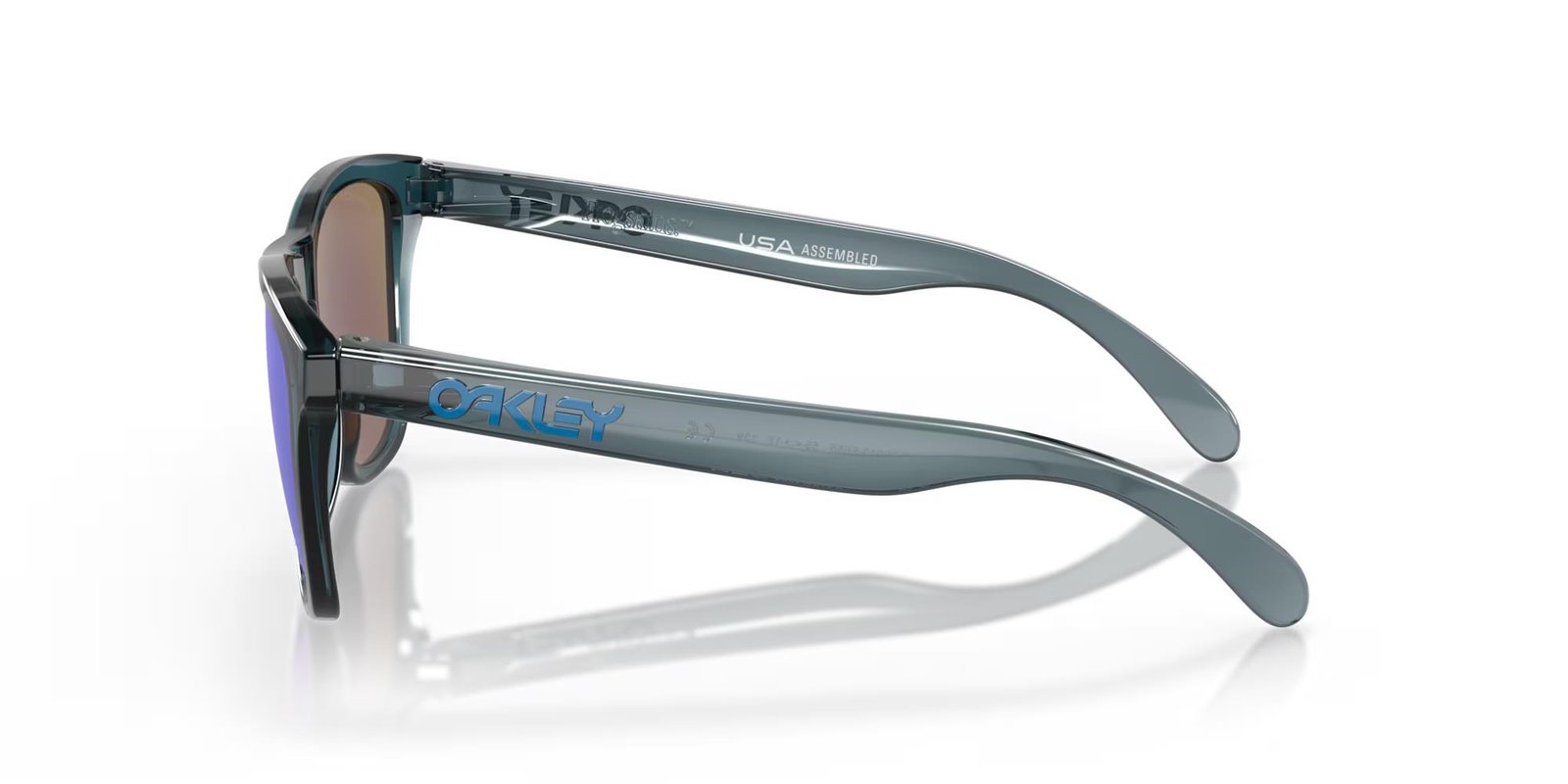 Oakley Frogskins zonnebril, Prizm Sapphire Polarized lenzen/Crystal Black frame