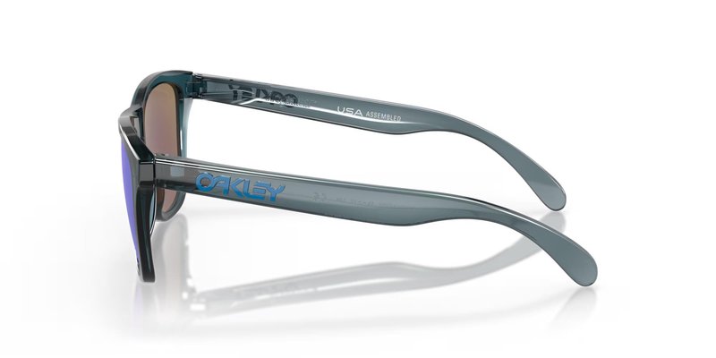 Oakley Frogskins zonnebril, Prizm Sapphire Polarized lenzen/Crystal Black frame