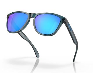 Oakley Frogskins zonnebril, Prizm Sapphire Polarized lenzen/Crystal Black frame
