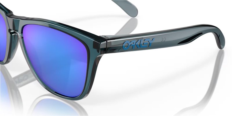 Oakley Frogskins zonnebril, Prizm Sapphire Polarized lenzen/Crystal Black frame