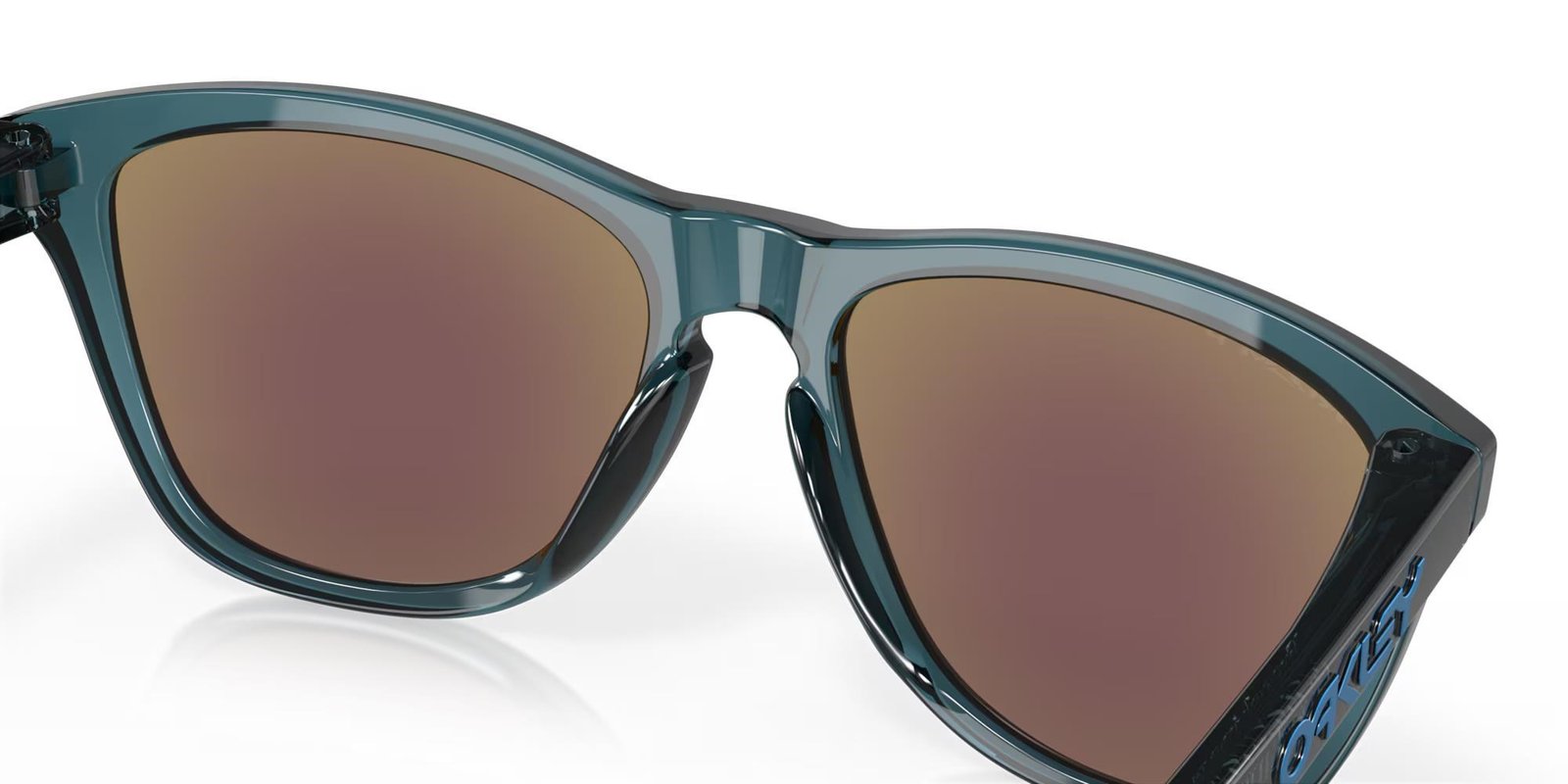 Oakley Frogskins zonnebril, Prizm Sapphire Polarized lenzen/Crystal Black frame