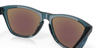 Oakley Frogskins zonnebril, Prizm Sapphire Polarized lenzen/Crystal Black frame