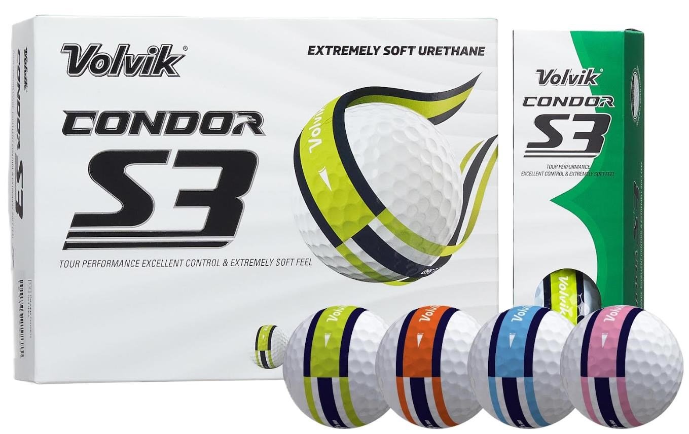 Volvik CONDOR S3 golfballen, multi