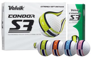 Volvik CONDOR S3 golfballen, multi