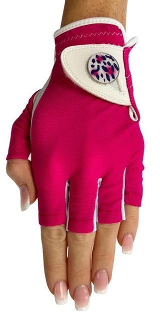 Best of Golf America Half Finger dameshandschoen, roze